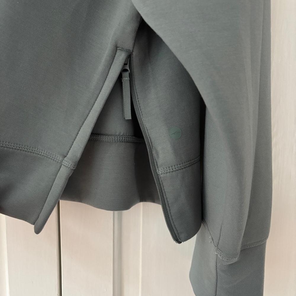 Avia Sage Green Hoodie Plus Size 3X 22 Soft Cozy Athleisure Zip Vent Sweatshirt - Picture 4 of 8